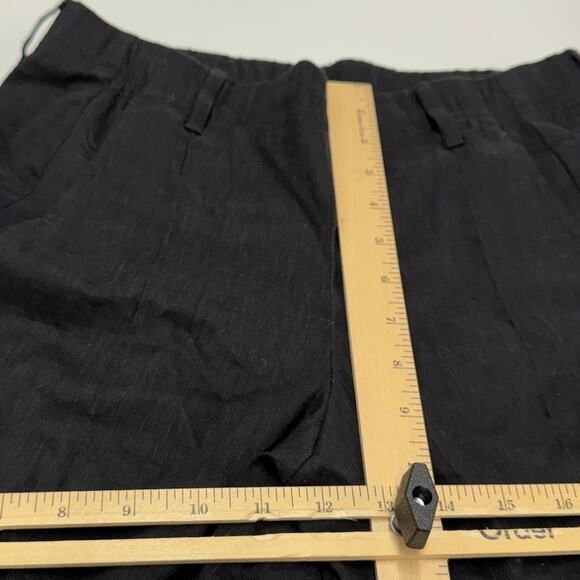 J.Jill Pants Womens X Small Black Pintucked Stretch Slim Leg Linen Blend - Picture 9 of 10